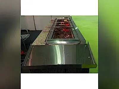 Döner Şiş Sistemli Kömürlü Izgara Mangal